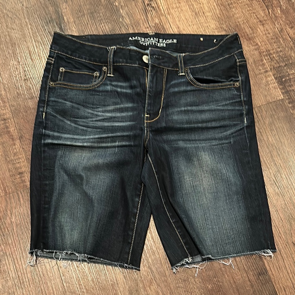 American Eagle Outfitters Dark Blue Jean Shorts